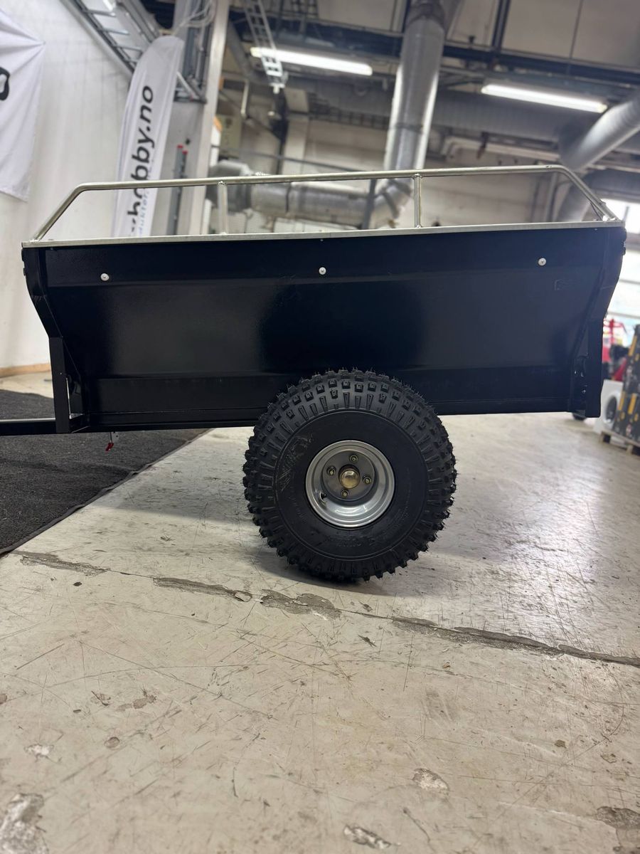 PRO 800KG ATV Henger M/vridbar kulekobling, tipp og høyere sider