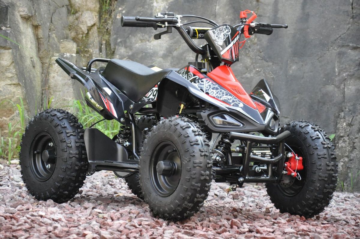 Mini Moto V3 - 50cc Mini ATV 4-10år Rød - Forbedret
